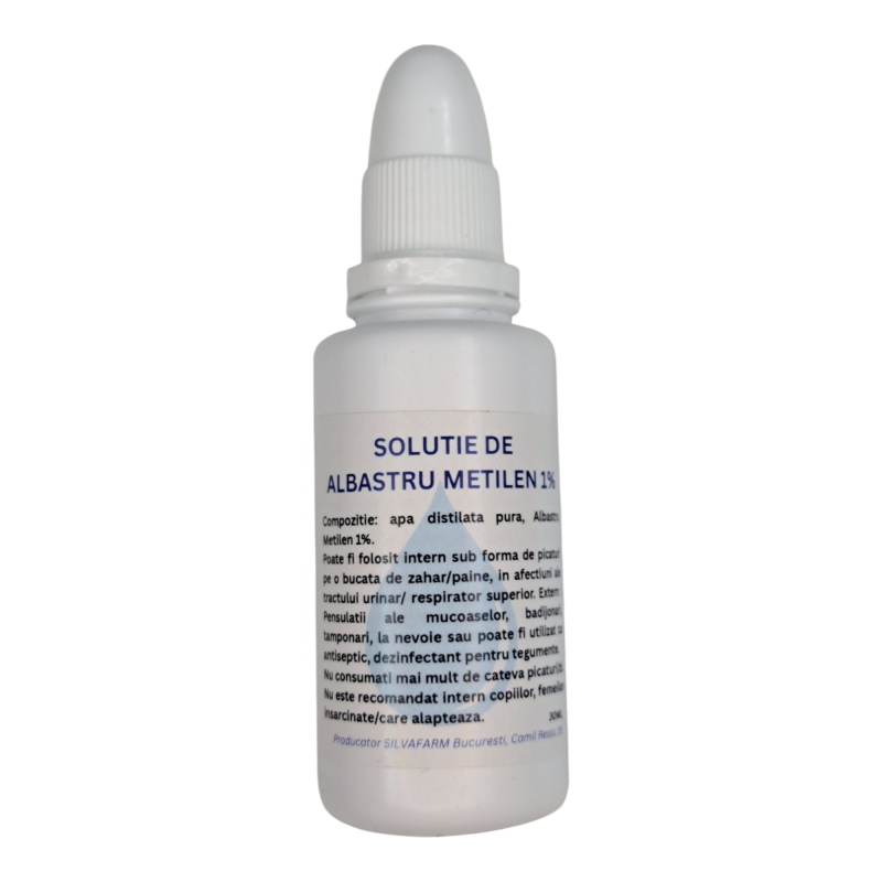 SOLUTIE ALBASTRU DE METILEN 1% 30ML - preparat in farmacie 