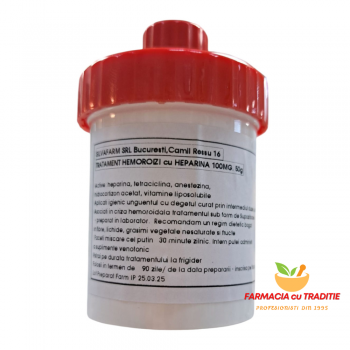 TRATAMENT HEMOROIZI cu HEPARINA 100MG. 50g