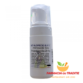 TRATAMENT ALOPECIE cu MINOXIDIL 5% si FINASTERIDA 0.1% SPUMA/SOLUTIE 50ml