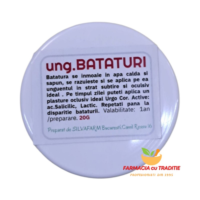 TRATAMENT KERATOLITIC FORTE anti BATATURI cu acid Lactic si Salicilic -20g