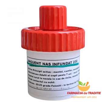 UNGUENT EPITELIZANT si DESCONGESTIONANT pentru NAS INFUNDAT -20g