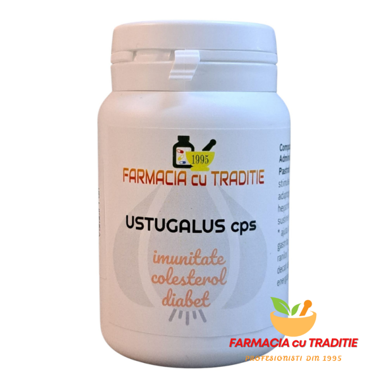 USTUGALUS 60 capsule cu liofilizat din Usturoi Negru si Astragalus